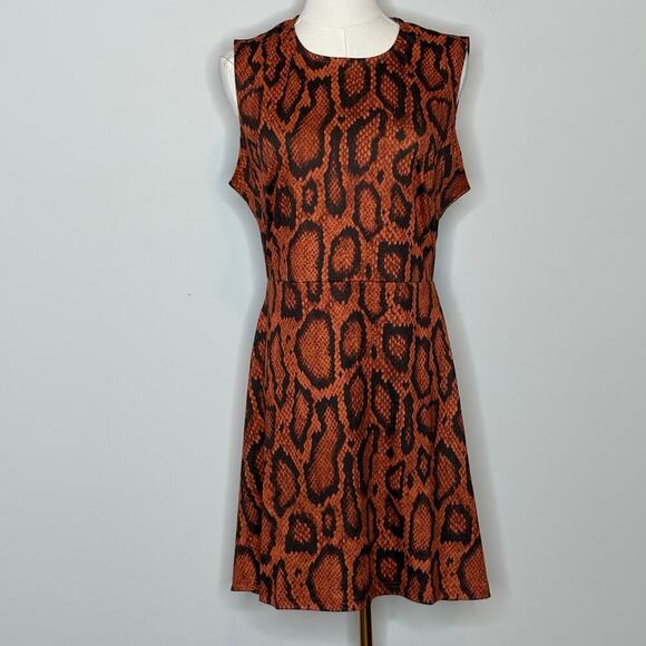 WeWoreWhat Muscle Tank Snake Print Mini Dress Womens Size Large - Picture 1 of 9